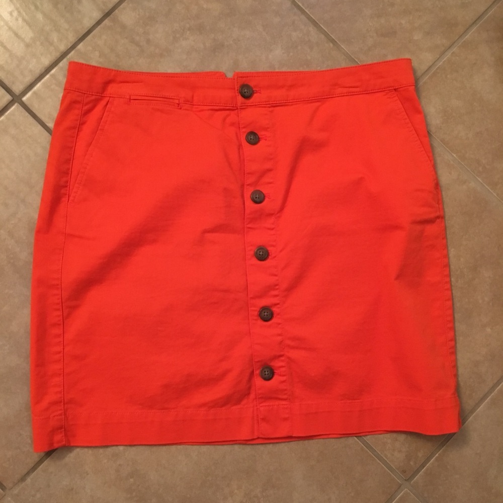 Gap orange skirt